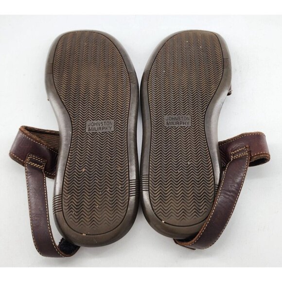 Johnston & Murphy Brown Leather Outdoor Comfort Strap Sandal Men\'s Size‎ 14 M